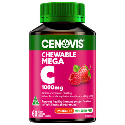 Cenovis Chewable Vitamin C 1000mg Berry 60 Tablets
