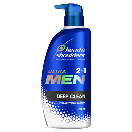 Head & Shoulders Ultra Men 2In1 Deep Clean Shampoo & Conditioner 550ml