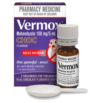 Vermox Suspension Chocolate Flavour 15ml
