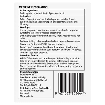 Gastro-Mint 60 Capsules