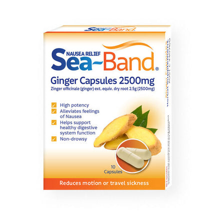 Sea Band Ginger 250mg 10 Capsules
