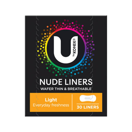 U By Kotex Nude Liners 30 Pack