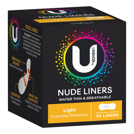 U By Kotex Nude Liners 30 Pack