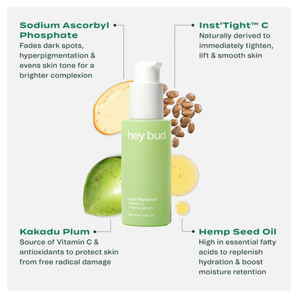 Hey Bud Vitamin C + Hemp Serum 30ml