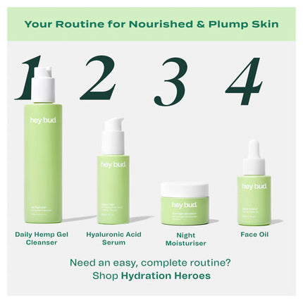 Hey Bud 5% Hyaluronic Acid + Hemp Serum 30ml