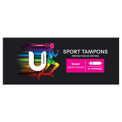 U By Kotex Super Sport Tampons 16 Pack