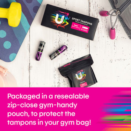 U By Kotex Super Sport Tampons 16 Pack