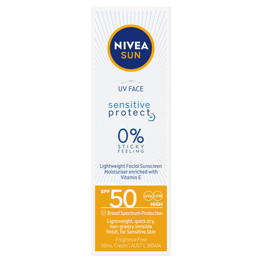 Nivea Sun UV Face Sunscreen SPF50 Sensitive 50ml