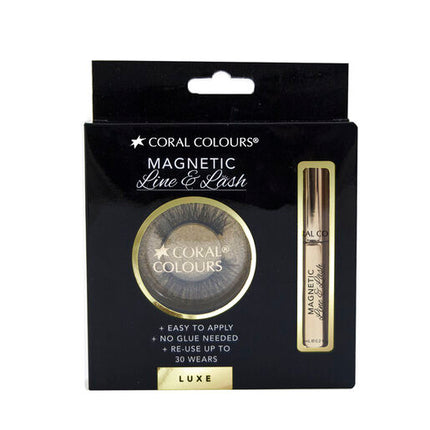 Coral Colours Magnetic EyeLashes Luxe