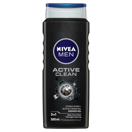 Nivea Men Shower Gel Active Clean 500ml