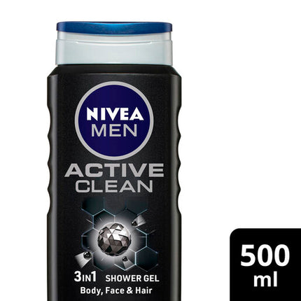 Nivea Men Shower Gel Active Clean 500ml