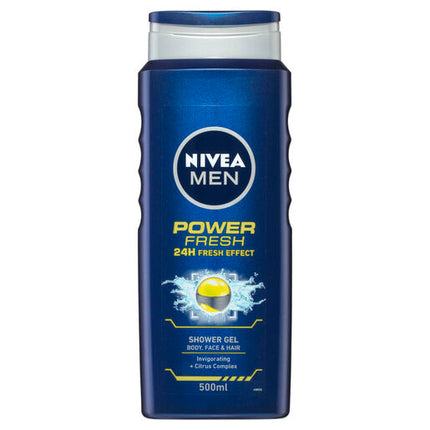 Nivea Men Shower Gel Power Fresh 500ml
