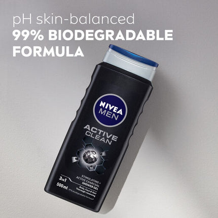 Nivea Men Shower Gel Active Clean 500ml