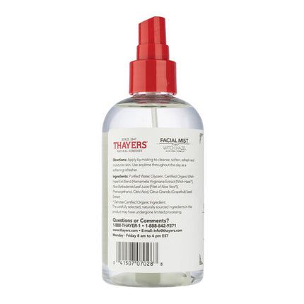 Thayers Unscented Alcohol Free Mist Toner With Witch Hazel Aloe Vera 237ml