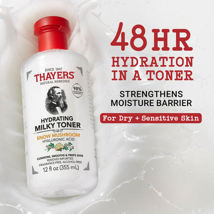 Thayers Hydrating Milky Toner With Snow Mushroom & Hyaluronic Acid 355ml