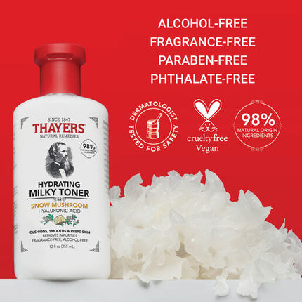 Thayers Hydrating Milky Toner With Snow Mushroom & Hyaluronic Acid 355ml