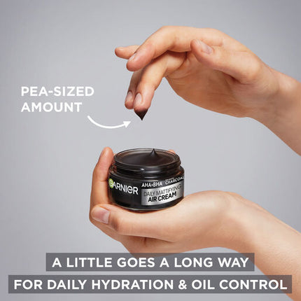 Garnier Pure Active AHA + BHA Charcoal Daily Mattifying Air Cream 50ml