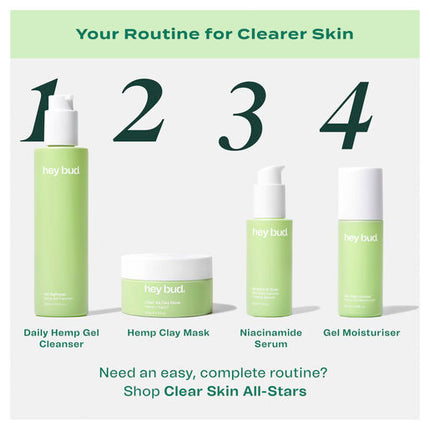 Hey Bud 10% Niacinamide + Hemp Serum 30ml