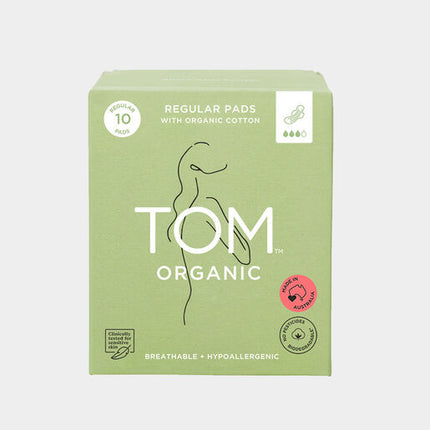 Tom Organic Ultra Thin Pads Regular 10 Pack