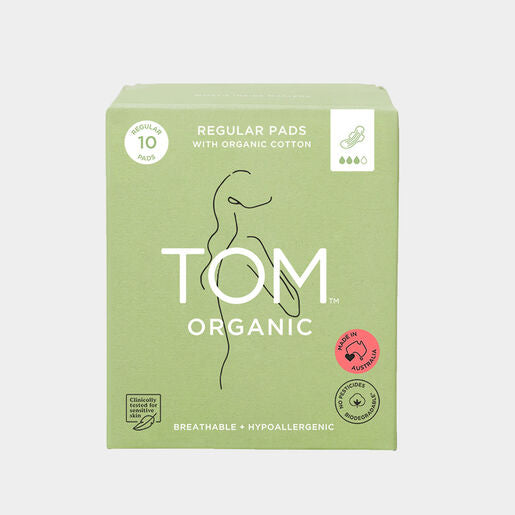 Tom Organic Ultra Thin Pads Regular 10 Pack