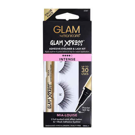 Glam by Manicare Glam Xpress Adhesive Eyeliner & Lash Kit 73. Mia-Louise