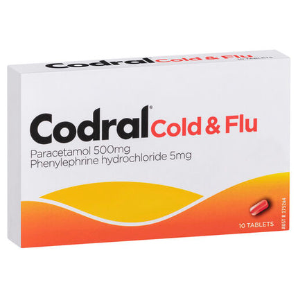 Codral Relief Cold & Flu Decongestant 10 Tablets