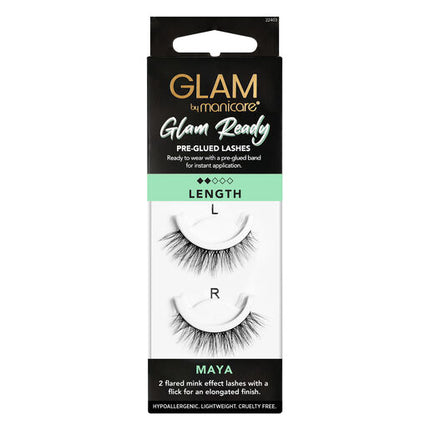 Glam by Manicare Glam Ready Pre-Glued Lashes Maya