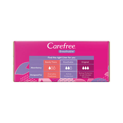 Carefree Breathable Liners Unscented 48 Pack