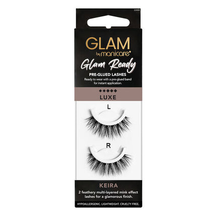 Glam by Manicare Glam Ready Pre-Glued Lashes Keira
