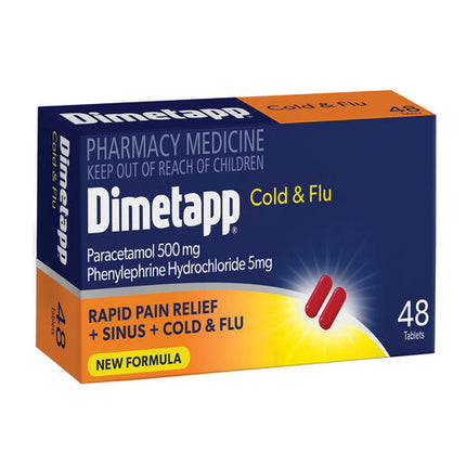 Dimetapp Cold & Flu PE 48 Tablets
