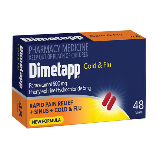 Dimetapp Cold & Flu PE 48 Tablets