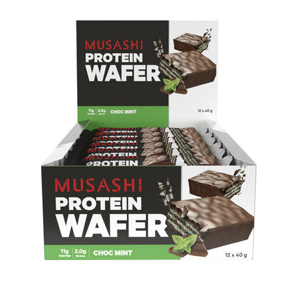 Musashi Protein Wafer Bar Choc Mint 40g