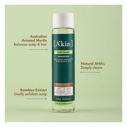 A'kin Deep Clean Shampoo 375ml