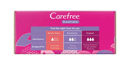 Carefree Breathable Liners With Aloe 48 Pack