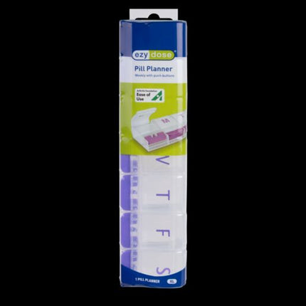Ezy Dose Pill Reminder 7-Day Push Button X-Large