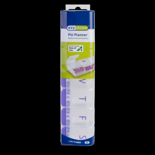 Ezy Dose Pill Reminder 7-Day Push Button X-Large