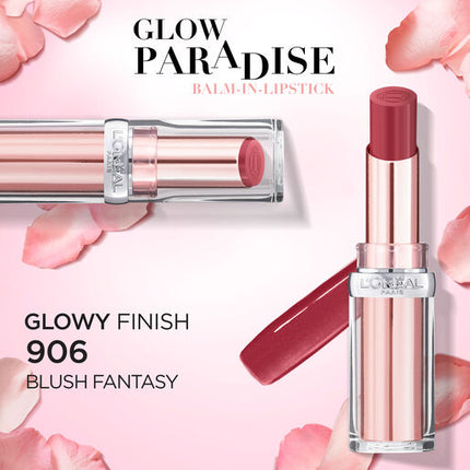 L'Oreal Paris Glow Paradise Balm In Lipstick 906 Blush Fantasy