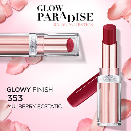 L'Oreal Paris Glow Paradise Balm In Lipstick 353 Mulberry Ecstatic