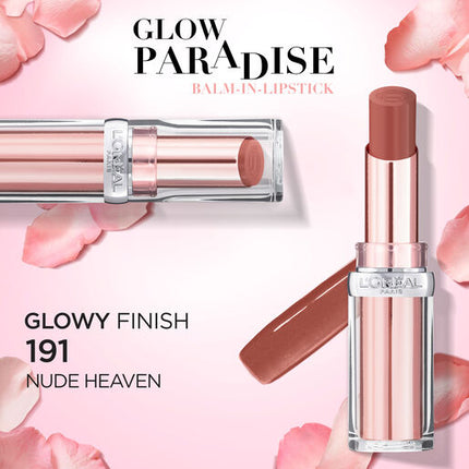 L'Oreal Glow Paradise Balm In Lipstick 191 Nude Heaven