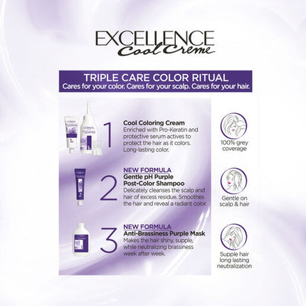 L'Oreal Excellence Cool Creme Permanent Hair Colour 5.11 Ultra Light Brown
