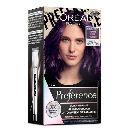 L'Oreal Preference Vivids Permanent Hair Colour 3.161 Magnetic Plum