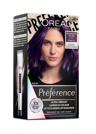 L'Oreal Preference Vivids Permanent Hair Colour 3.161 Magnetic Plum