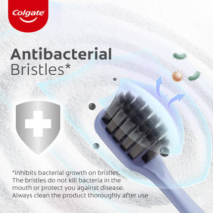 Colgate Gentle Charcoal Manual Toothbrush Soft 2 Pack