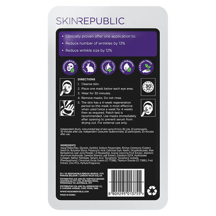 Skin Republic Collagen Hydrogel Under Eye Patch 3 Pairs