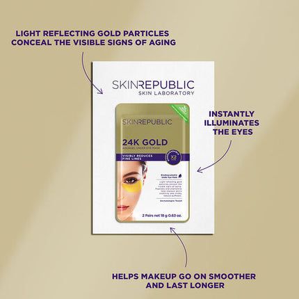 Skin Republic 24K Gold Aquagel Under Eye Patch 2 Pairs