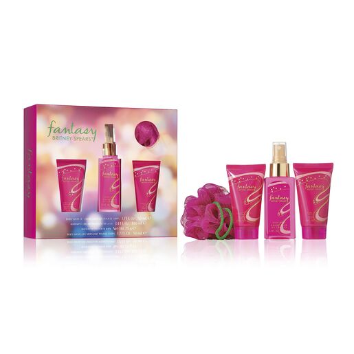 Britney Spears Fantasy Hair & Body 4 Piece Gift Set
