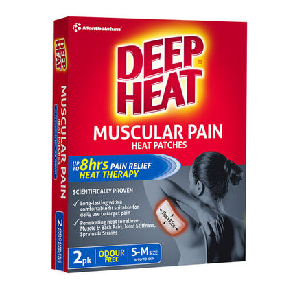 Deep Heat Muscular Pain Patches 2 pk