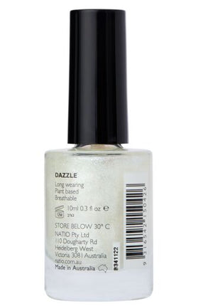 Natio Top Coat & Nail Colour - Dazzle 10ml