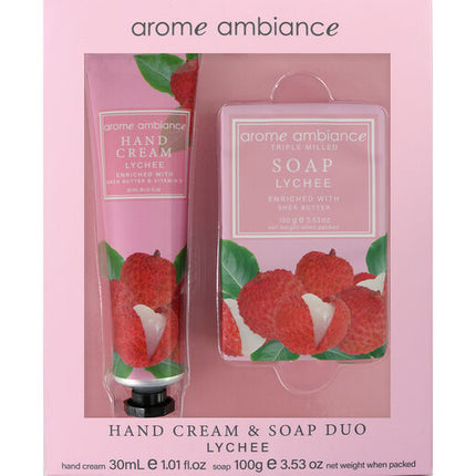 Arome Ambiance Nature Hand Cream & Soap Lychee Duo