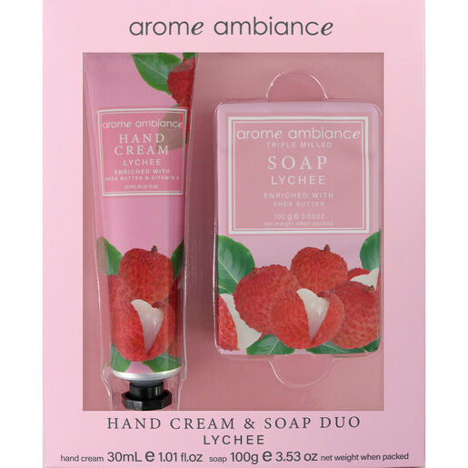 Arome Ambiance Nature Hand Cream & Soap Lychee Duo